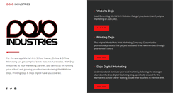 Desktop Screenshot of dojoindustries.com